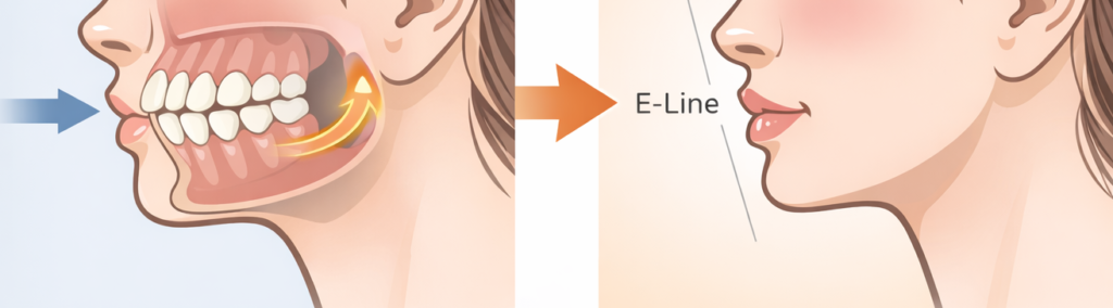 歯を後方に移動させるための“スペースを確保する